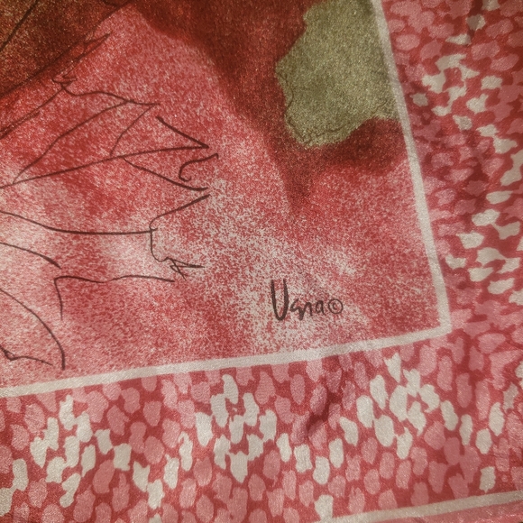 Vena 28” x 28" Vintage Square Scarf 100% Acetate Japan - Picture 2 of 3